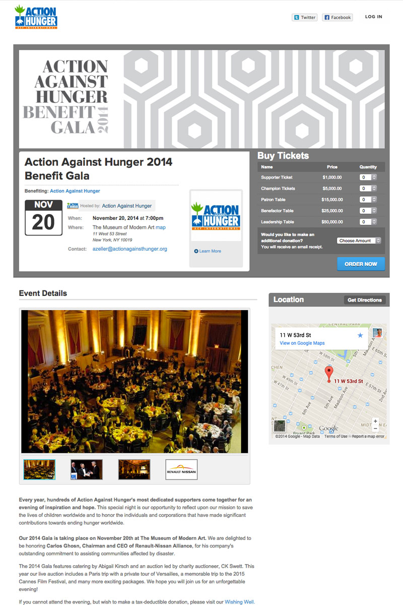 Action Against Hunger screenshot