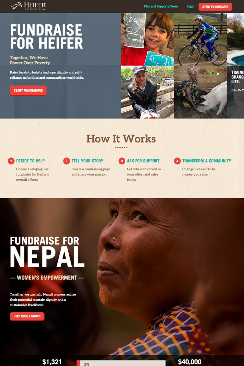 Heifer International screenshot