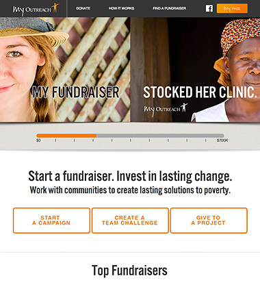 outreach websites international fundraising classy