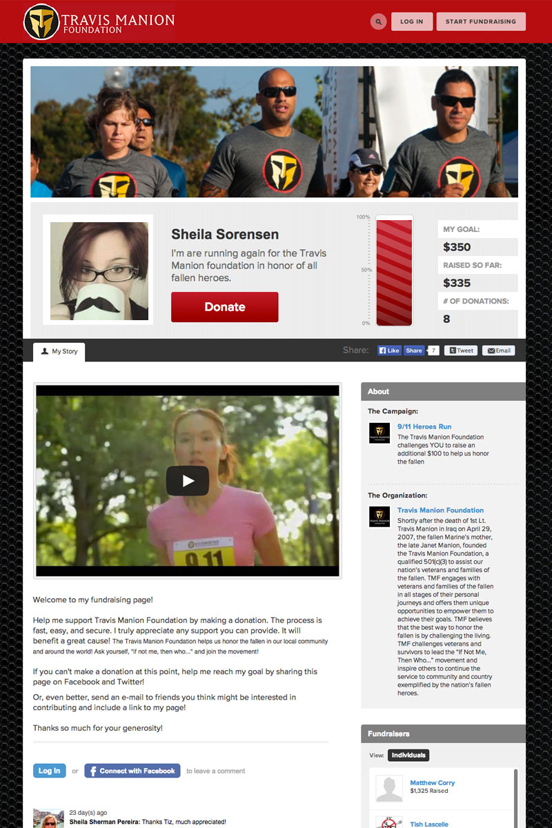 Travis Manion Foundation screenshot