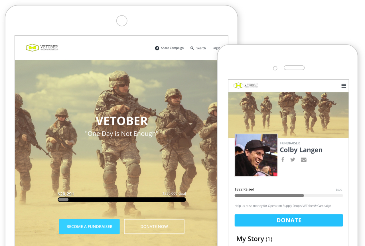 Operation Supply Drop Fundraising Pages